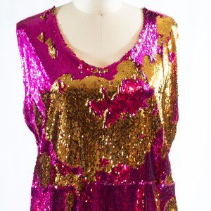 Reversible Sequins top